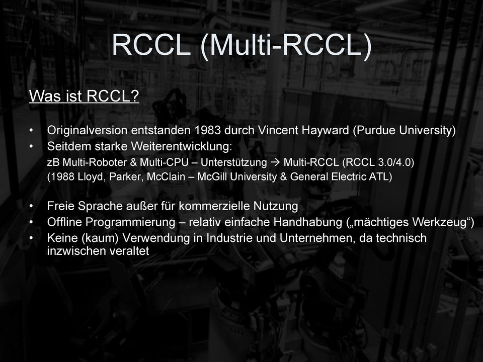 Multi-Roboter & Multi-CPU Unterstützung Multi-RCCL (RCCL 3.0/4.