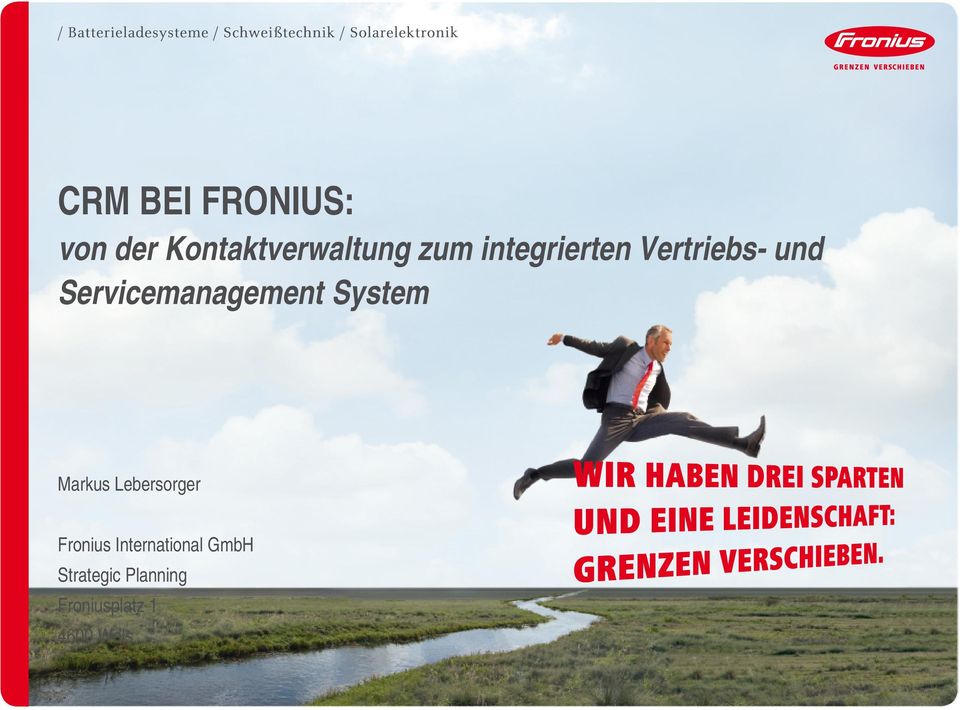 System Markus Lebersorger Fronius International