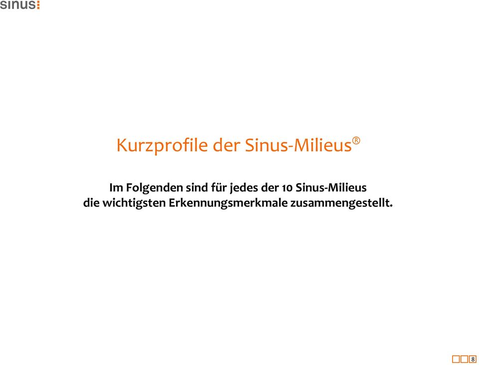 Sinus-Milieus die wichtigsten