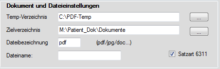 GDT-Aufruf aus der Karteikarte direkt eine Liste der gespeicherten PDF Dateien zu laden.