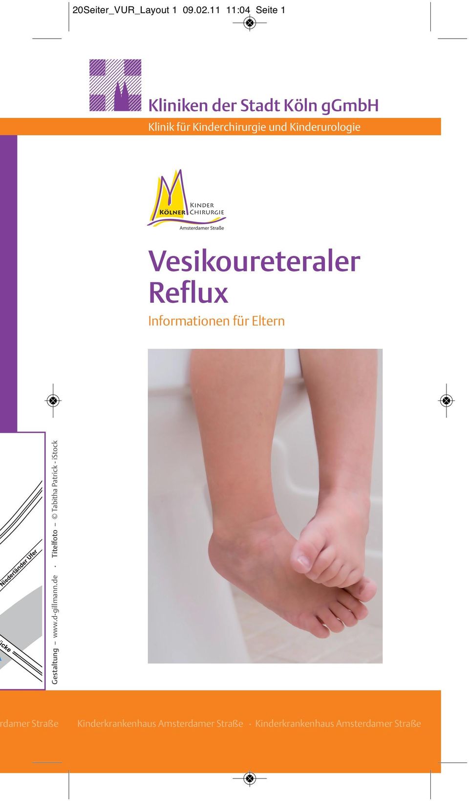 Kinderurologie Vesikoureteraler Reflux Informationen für Eltern Gestaltung www.