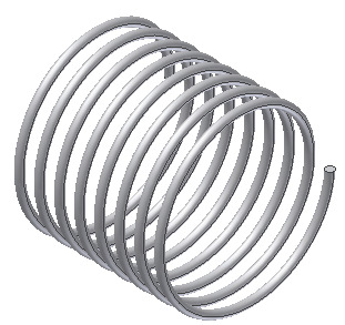 Inventor 2010: Spirale / Gewinde Spirale Mit dem Befehl Spirale können Sie Spezialgewinde, Federn u.a. erzeugen.