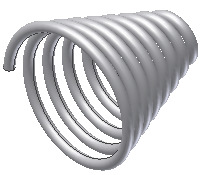 Inventor 2010: Spirale / Gewinde Gewinde Vorbereitung: Erstellen Sie einen Kreis mit einem Durchmesser von 12