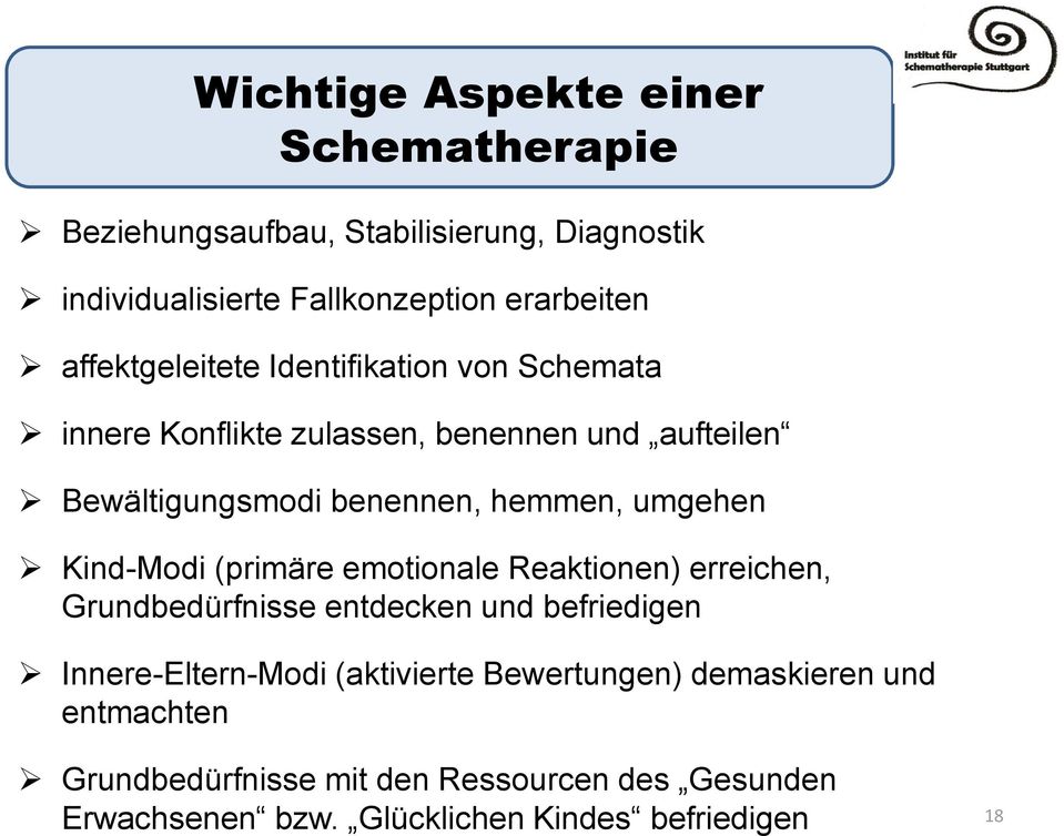 umgehen Kind-Modi (primäre emotionale Reaktionen) erreichen, Grundbedürfnisse entdecken und befriedigen Innere-Eltern-Modi