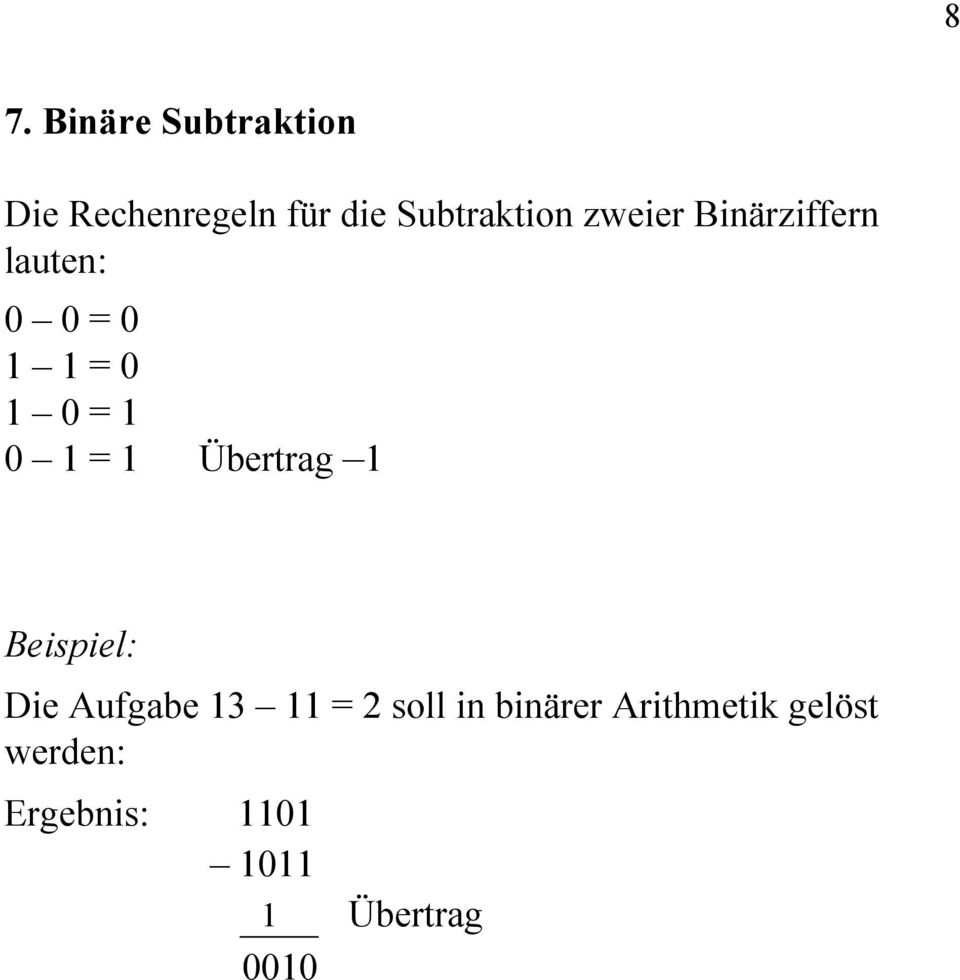 lauten: Übertrag Die Aufgabe 3 soll in