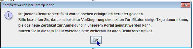 Abholung von Benutzerzertifikaten Um ein neu für Sie ausgestelltes Zertifikat abzuholen, müssen Sie die Abhol-ID (kommt per E-Mail) und das Passwort (wird per Postbrief versandt).