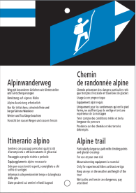Lehrerinformation 3/25 Alpinwanderwege führen teilweise über Schneefelder, Gletscher oder Geröllhalden und durch Fels mit kurzen Kletterstellen; teils weglos.