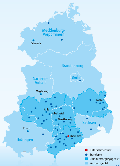 enviam-gruppe ist als führender Energiedienstleister Ostdeutschlands in der Fläche und somit vor Ort präsent Wir sind: der führende regionale Energiedienstleister in den neuen Bundesländern eine