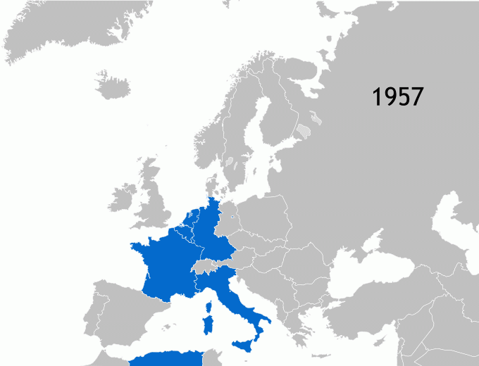 Erweiterung der Union Gründungsmitglieder: Belgien, Frankreich, Deutschland, Italien, Luxemburg, Niederlande 1973 Dänemark, Irland, Vereinigtes Königreich 1981 Griechenland 1986