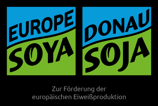 Darstellu ng Logos Gefüttert mit Donau Soja und Fed with Donau