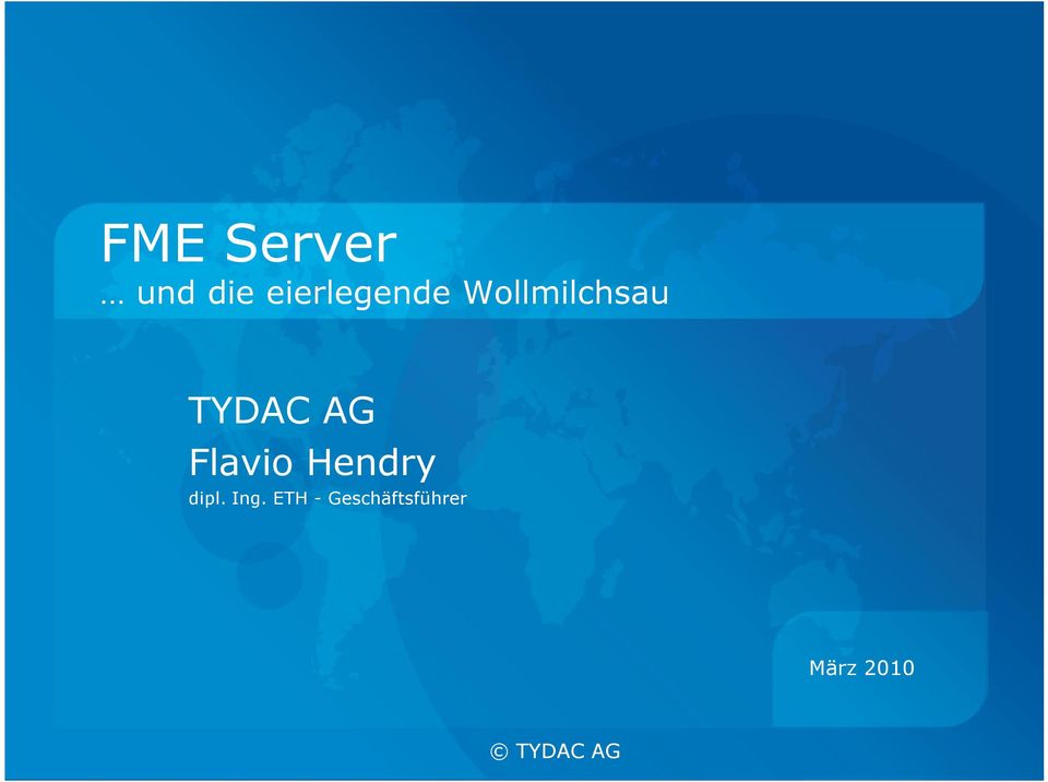 TYDAC AG Flavio Hendry