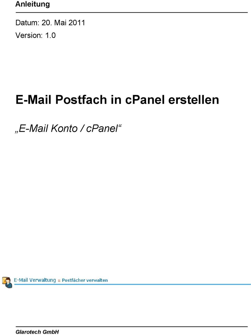 0 E-Mail Postfach in cpanel