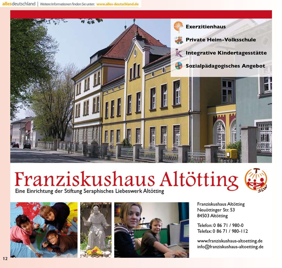 Altötting Franziskushaus Altötting Neuöttinger Str.