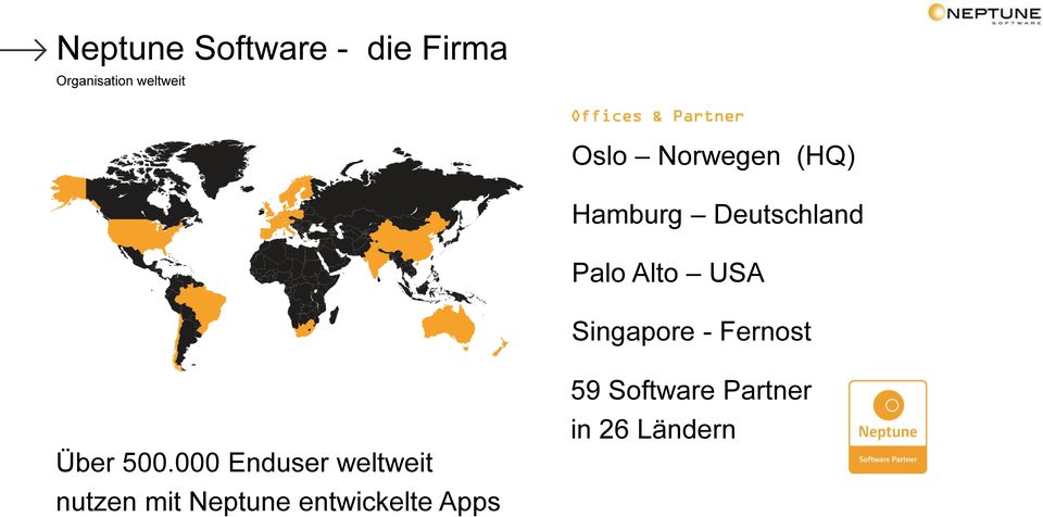 Singapore - Fernost 59 Software Partner in 26 Ländern Über