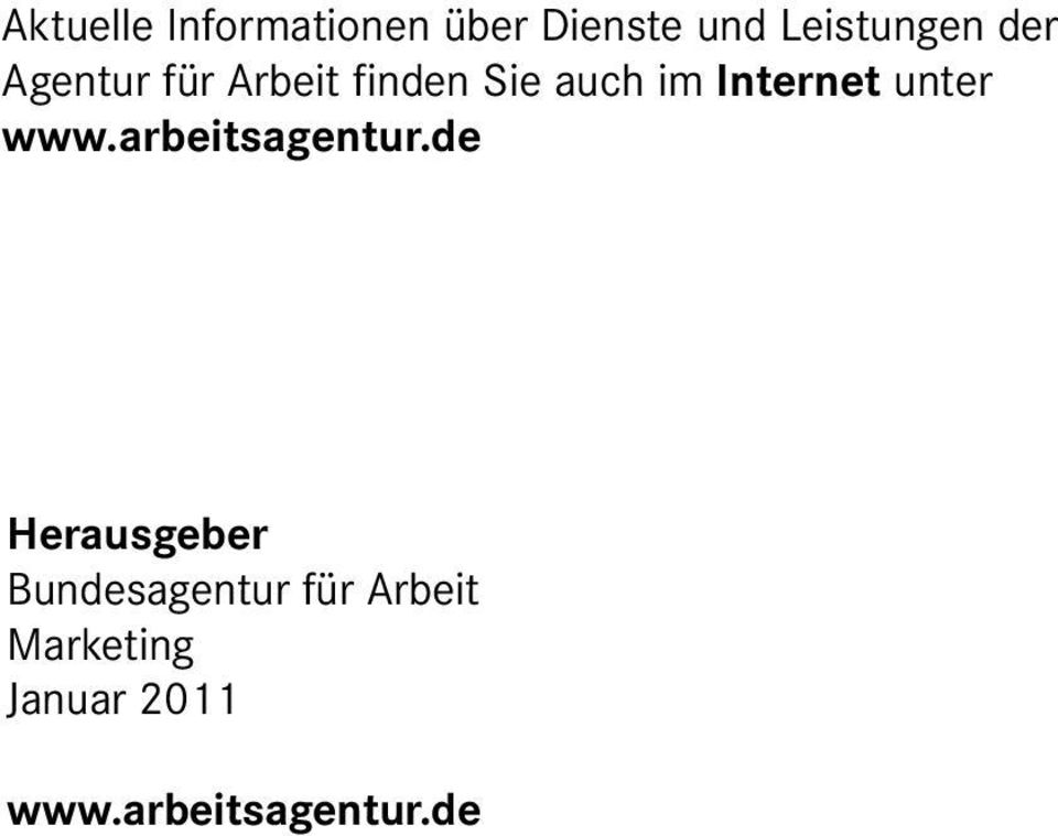 unter www.arbeitsagentur.