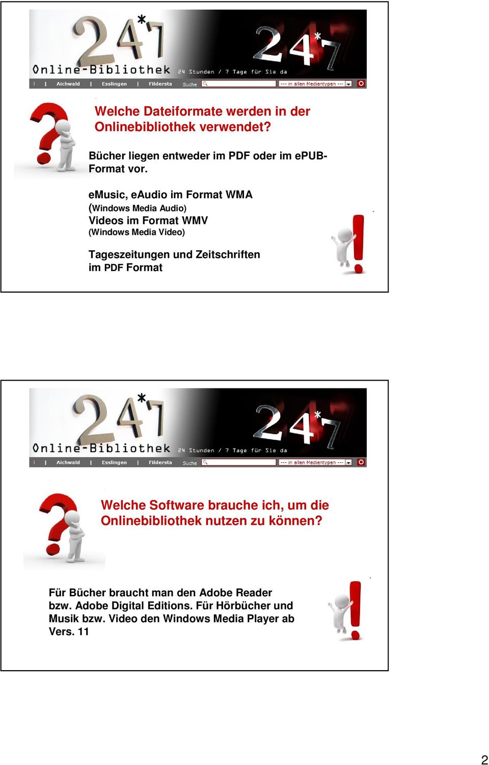 Zeitschriften im PDF Format Welche Software brauche ich, um die Onlinebibliothek nutzen zu können?