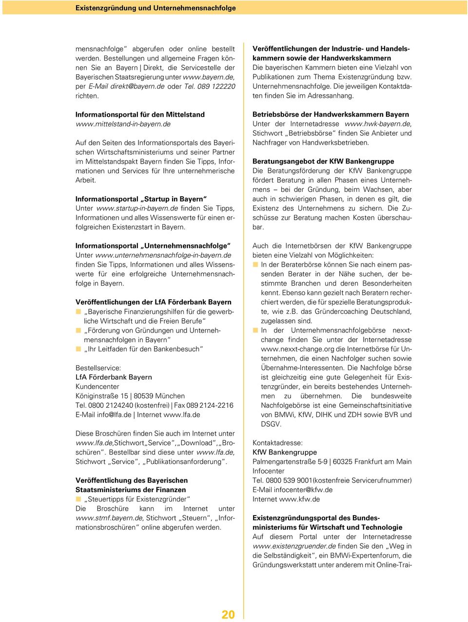 Informationsportal für den Mittelstand www.mittelstand-in-bayern.