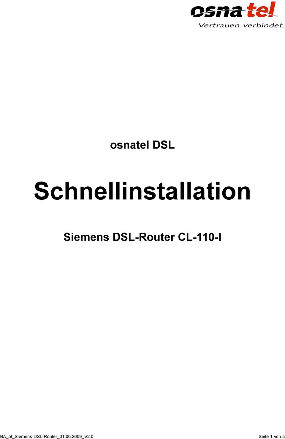 DSL-Router CL-110-I