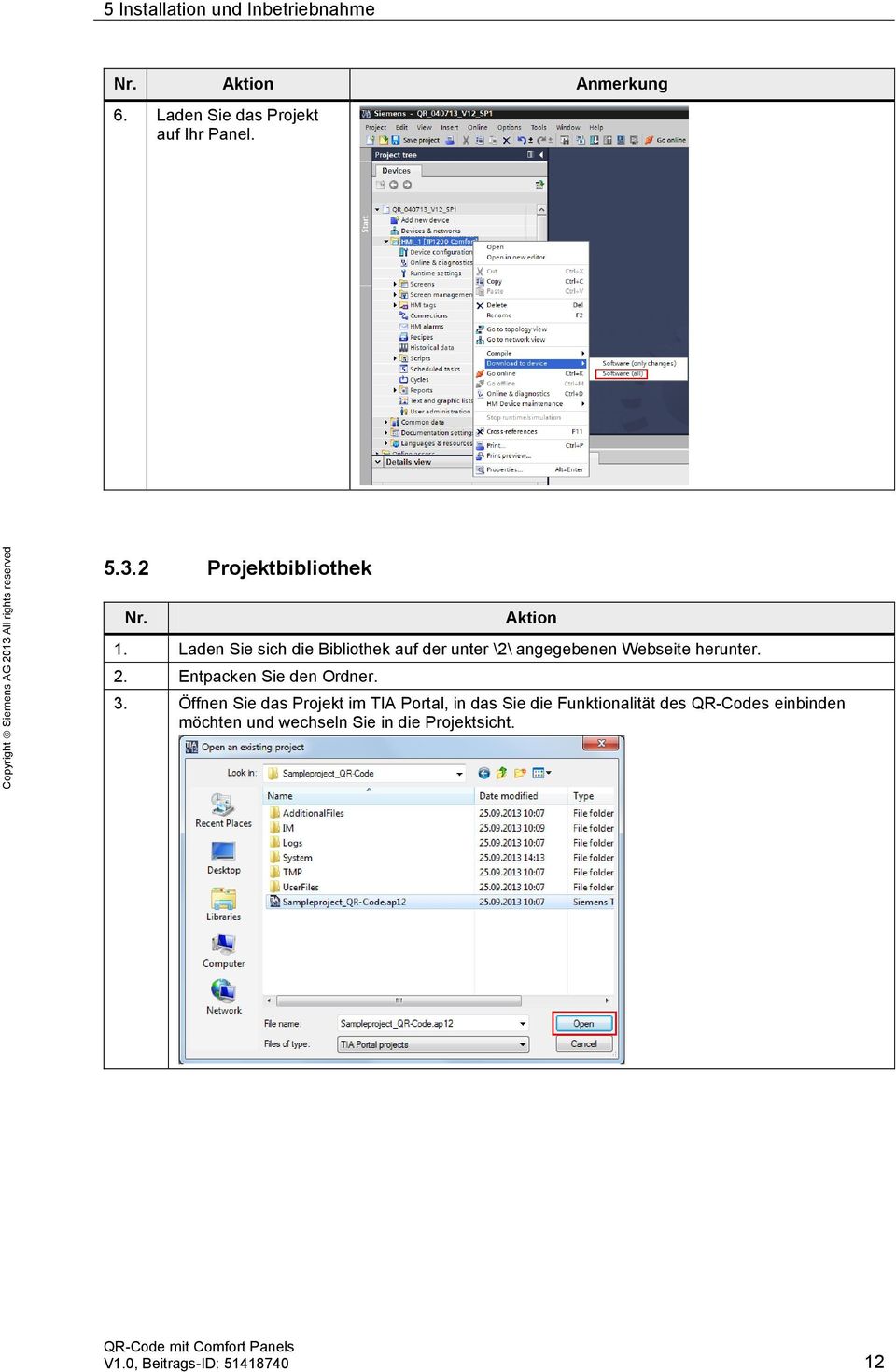 Laden Sie sich die Bibliothek auf der unter \2\ angegebenen Webseite herunter. 2.