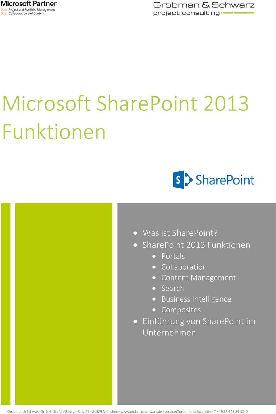 SharePoint 2013 Funktionen Portals Collaboration