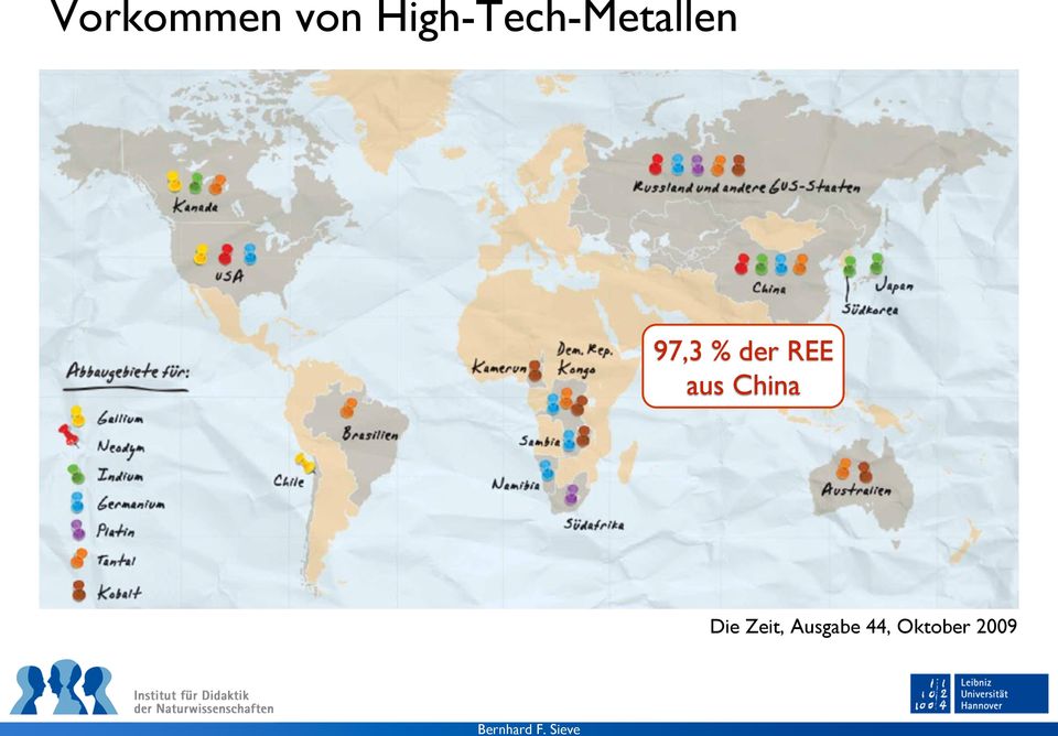 97,3 % der REE aus