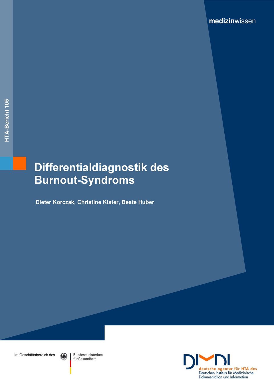 Burnout-Syndroms Dieter Korczak,