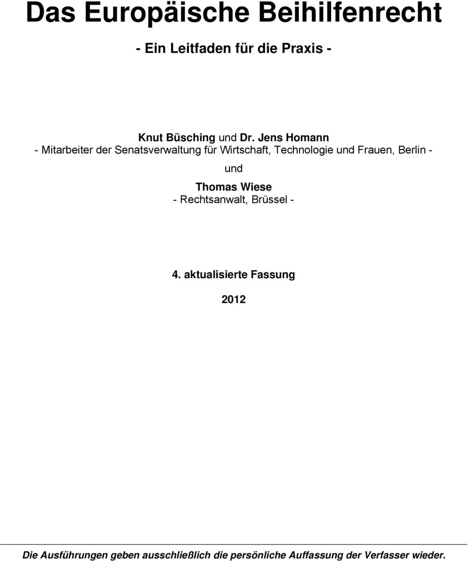 Frauen, Berlin - und Thomas Wiese - Rechtsanwalt, Brüssel - 4.