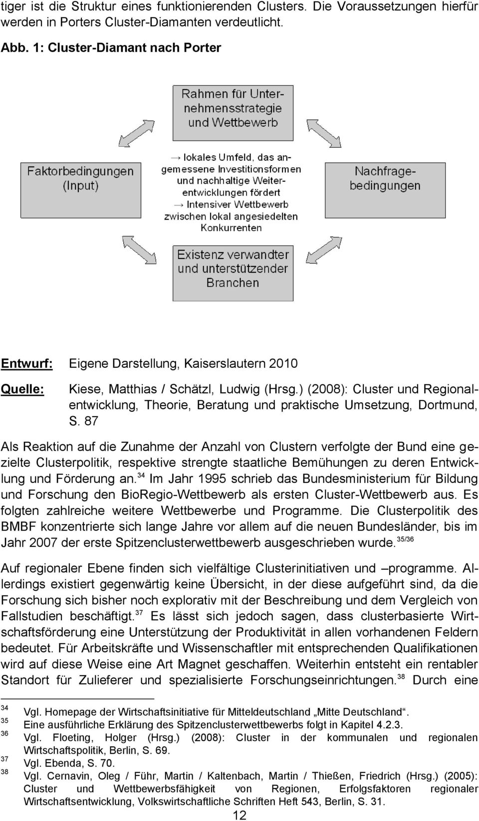 ) (2008): Cluster und Regionalentwicklung, Theorie, Beratung und praktische Umsetzung, Dortmund, S.