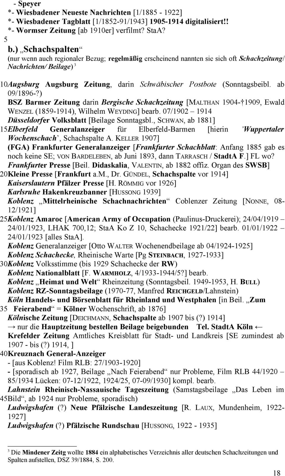 Bibliographie deutscher Festschriften von Schachvereinen älter als 1914