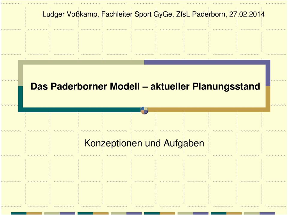 2014 Das Paderborner Modell