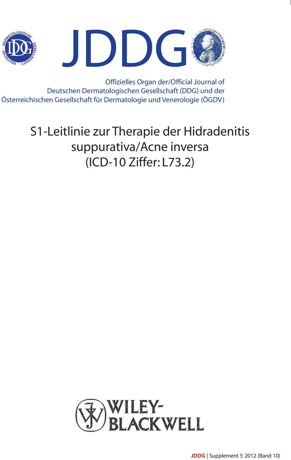 Jddg S1 Leitlinie Zur Therapie Der Hidradenitis Suppurativa Acne Inversa Icd 10 Ziffer L73 2 Pdf Free Download