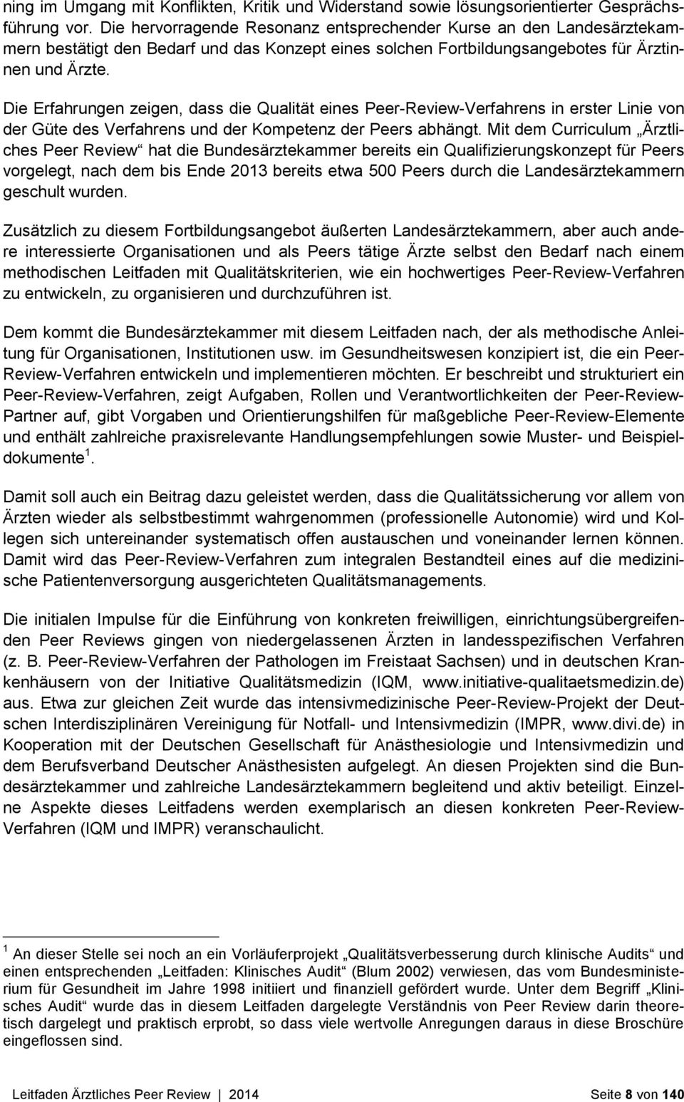 Bundesarztekammer Leitfaden Arztliches Peer Review Herausgeber Bundesarztekammer Pdf Free Download
