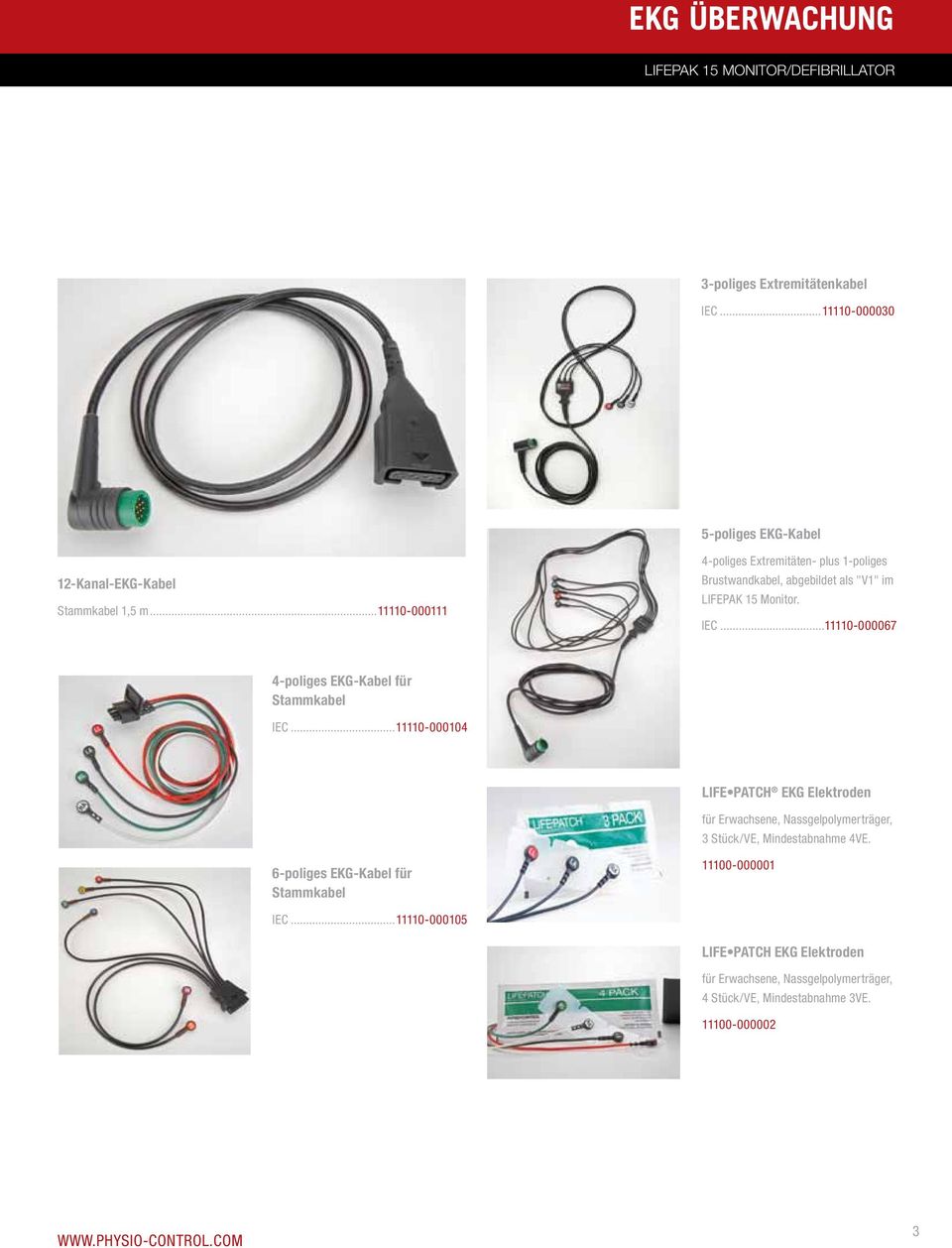 ..11110-000067 4-poliges EKG-Kabel für Stammkabel IEC.
