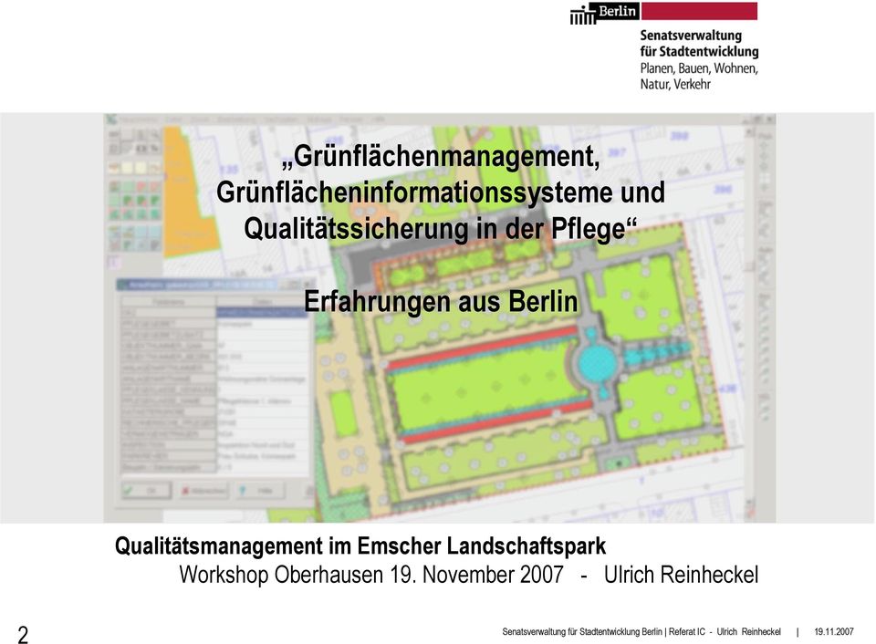 Berlin Qualitätsmanagement im Emscher Landschaftspark