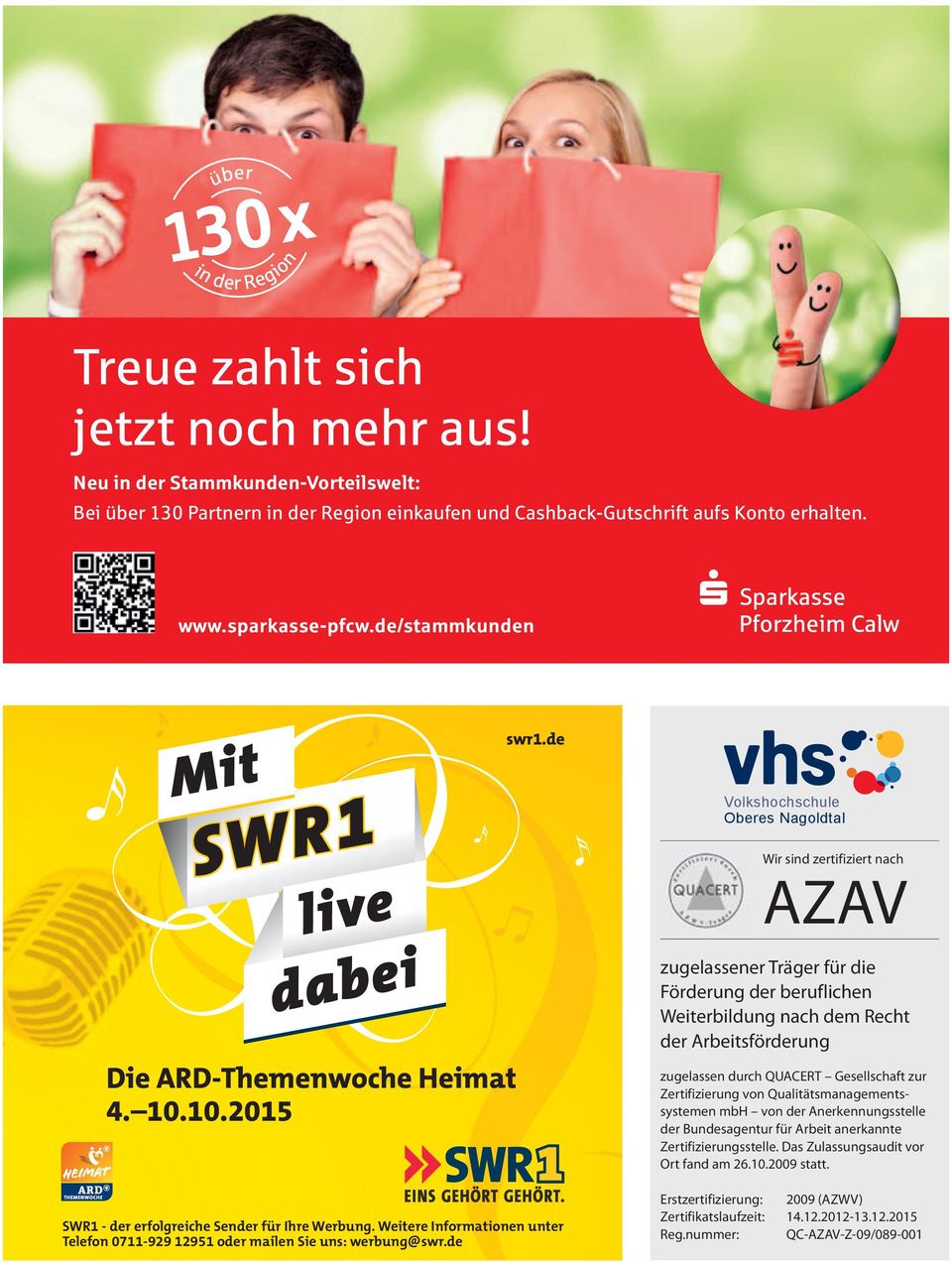 de/stammkunden Mit SWR1 live dabei Die ARD-Themenwoche Heimat 4. 10.10.2015 swr1.