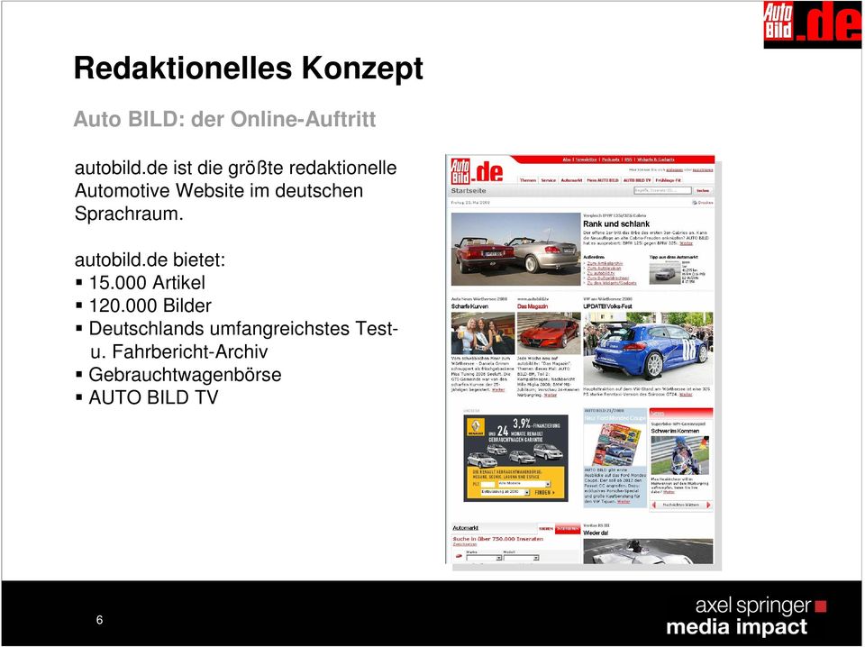Sprachraum. autobild.de bietet: 15.000 Artikel 120.