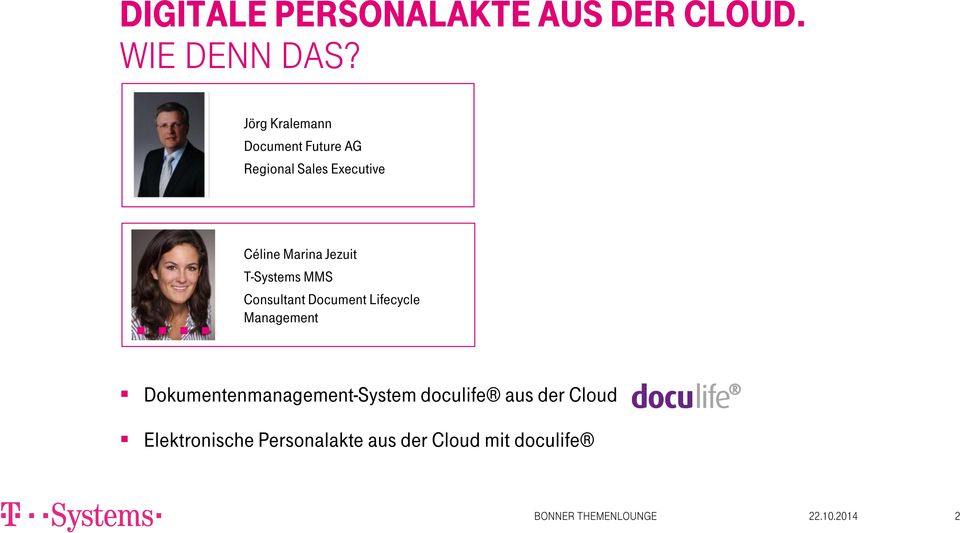 T-Systems MMS Consultant Document Lifecycle Management