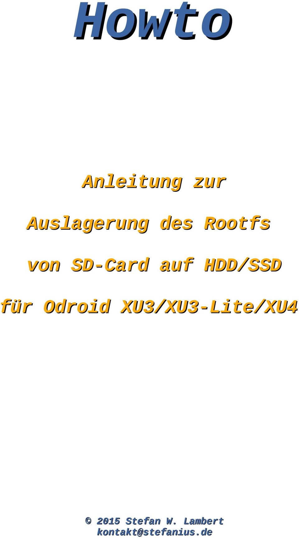 SD-Card auf HDD/SSD 2015