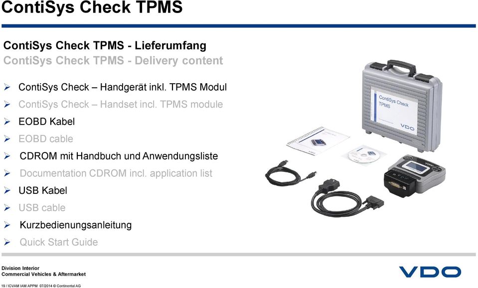 TPMS module EOBD Kabel EOBD cable CDROM mit Handbuch und Anwendungsliste Documentation CDROM