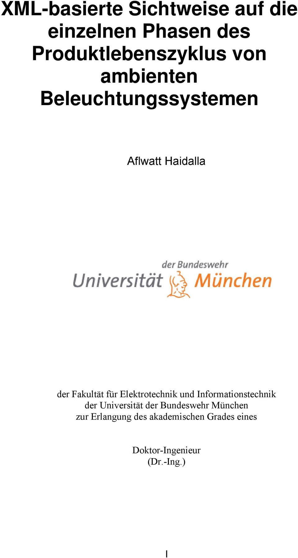 Elektrotechnik und Informationstechnik der Universität der Bundeswehr