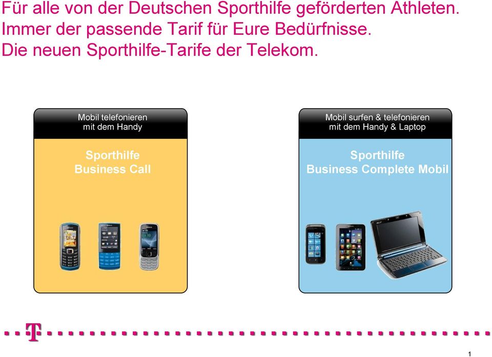 Die neuen Tarife der Telekom.