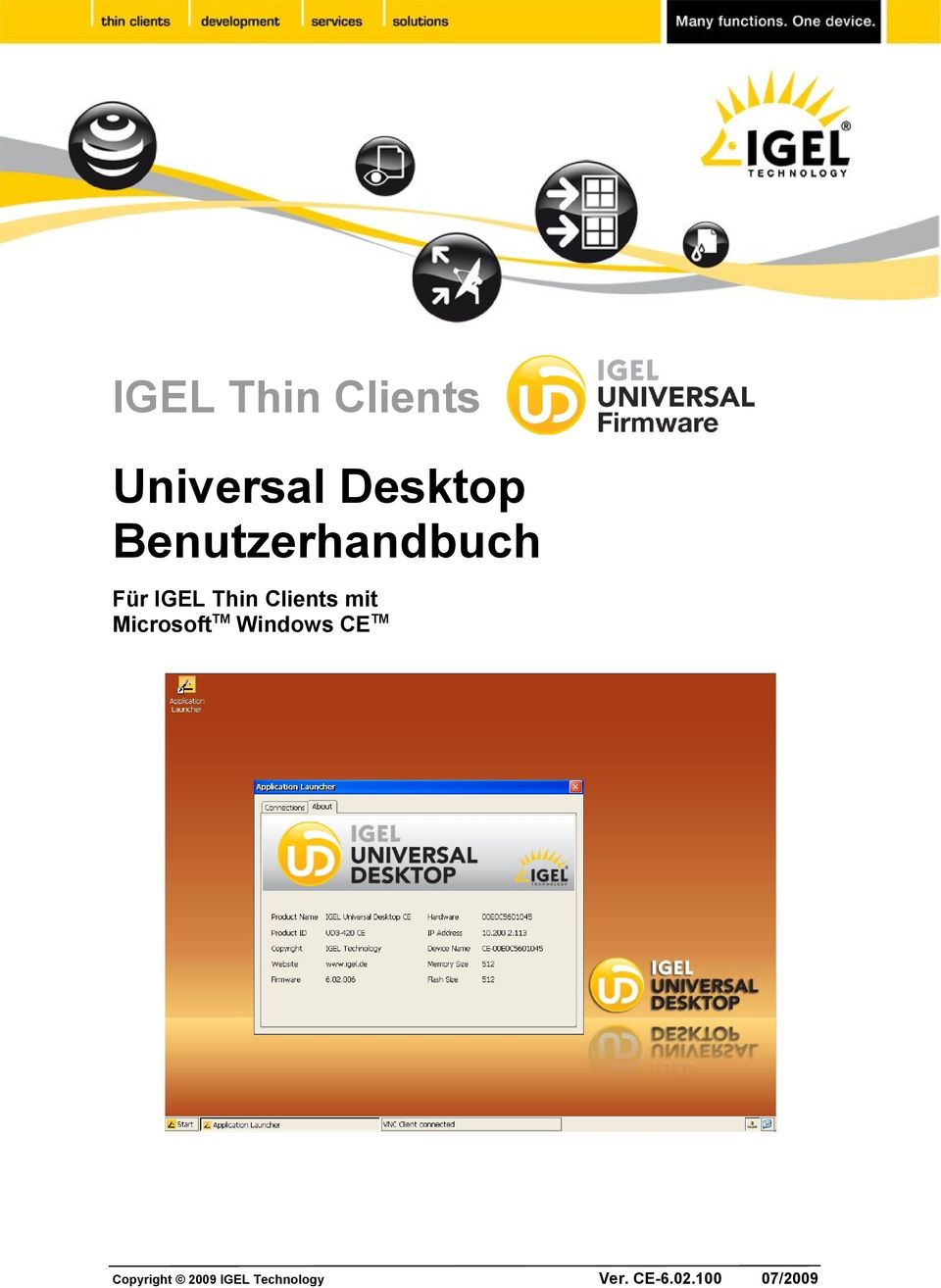 Universal Desktop Benutzerhandbuch Für