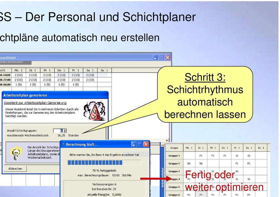 Schichtrhythmus automatisch berechnen