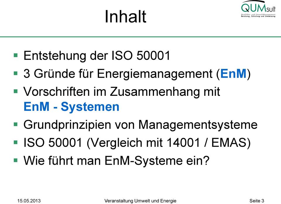 EnM - Systemen Grundprinzipien von Managementsysteme ISO