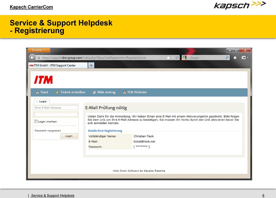 Kapsch Carrier Solutions Gmbh Service Support Helpdesk Pdf