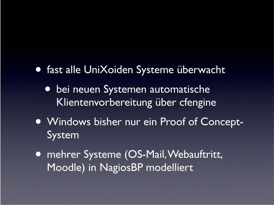cfengine Windows bisher nur ein Proof of Concept-