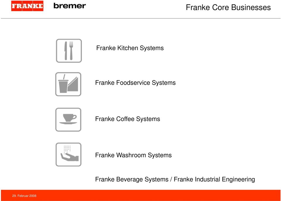 Coffee Systems Franke Washroom Systems