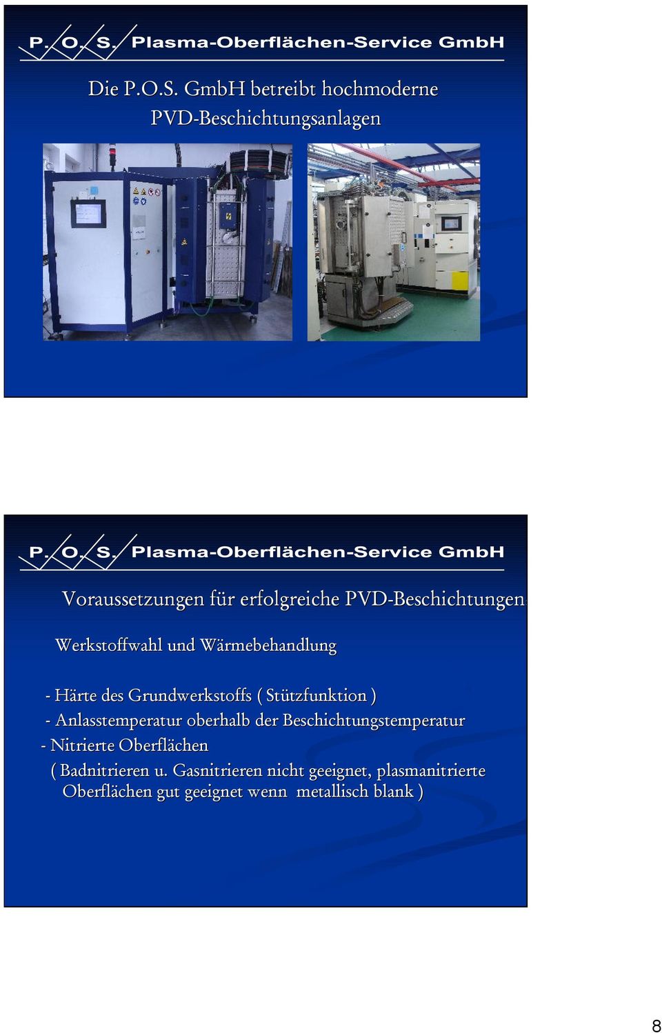 PVD-Beschichtungen: Werkstoffwahl und Wärmebehandlung - Härte des Grundwerkstoffs (