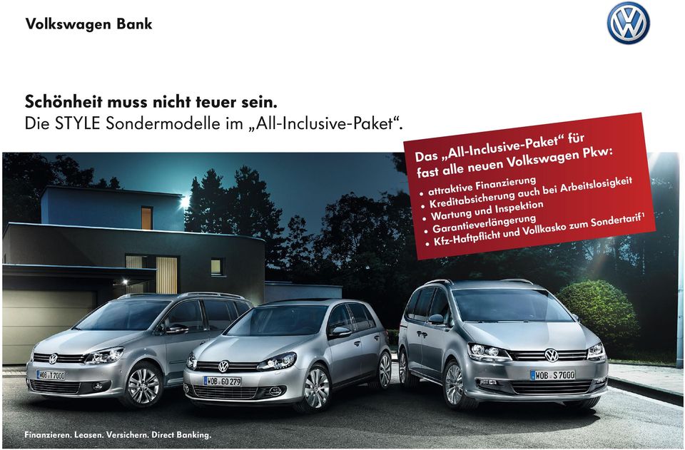 Das All-Inclusive-Paket für fast alle neuen Volkswagen Pkw: attraktive