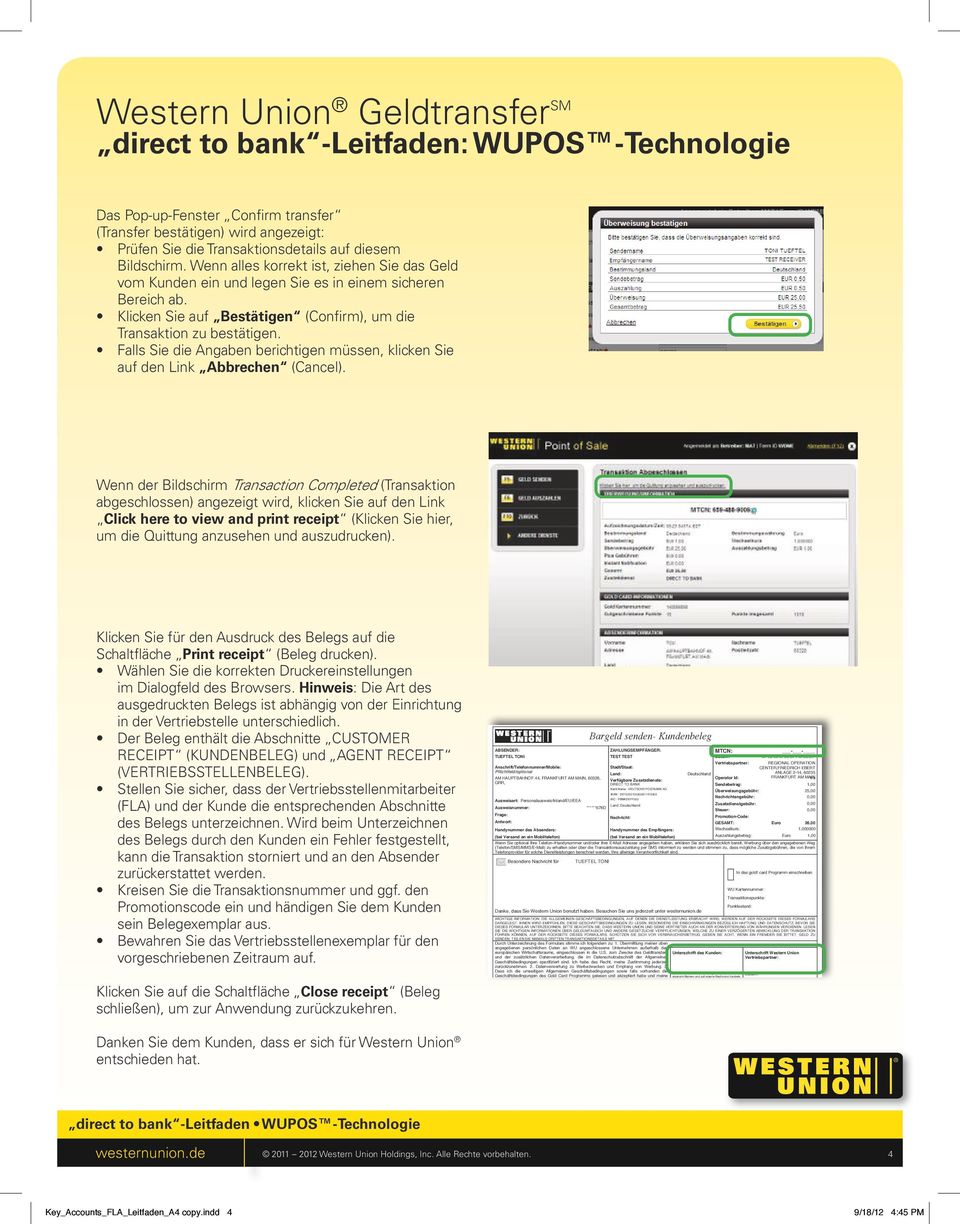 Western union formular pdf